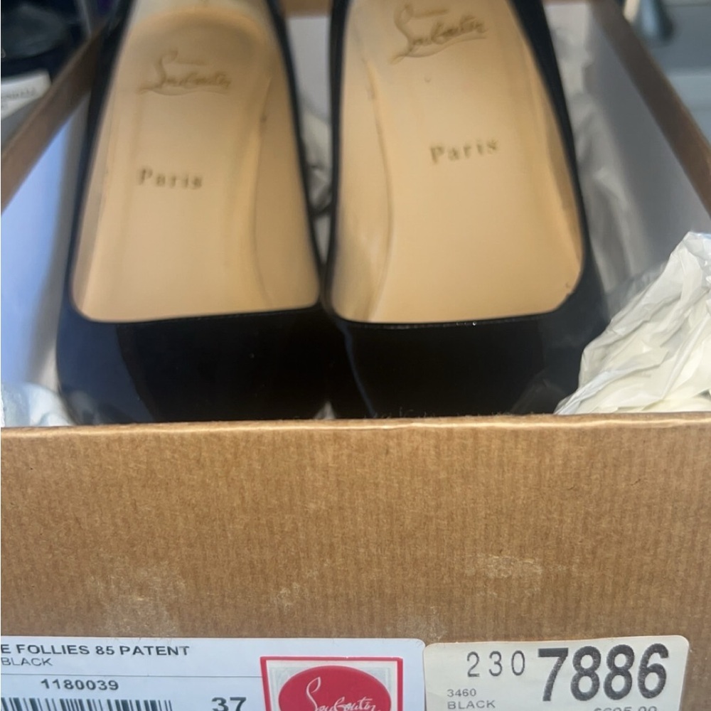 Christian Louboutin Black Patent Leather Heels